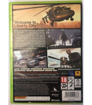 GTA 4 IV Grand Theft Auto Xbox 360