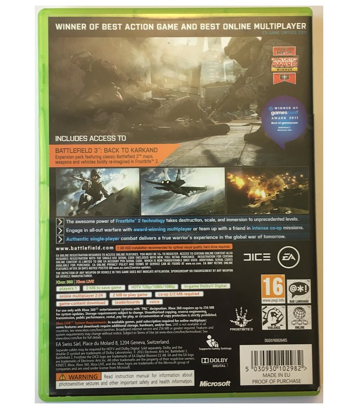 Battlefield 3 Limited Edition Xbox 360 PL