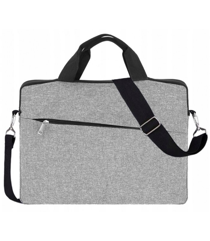 Torba na Laptop 14 na ramię Pokrowiec Teczka szara