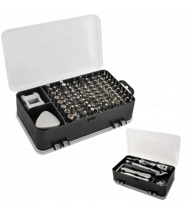 Zestaw narzędzi precyzyjnych śrubokręty Imbus Torx 110el kostki otwieraki