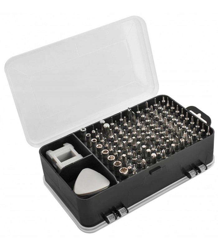 Zestaw narzędzi precyzyjnych śrubokręty Imbus Torx 110el kostki otwieraki