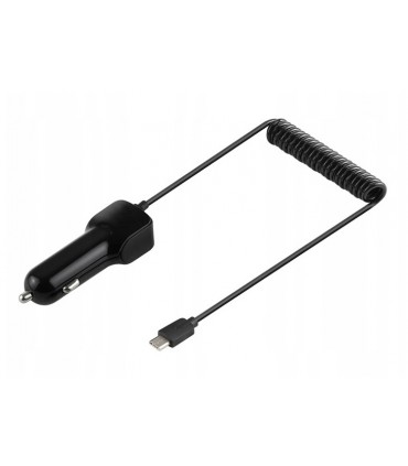 Szybka Ładowarka samochodowa 3A USB + kabel Typ C