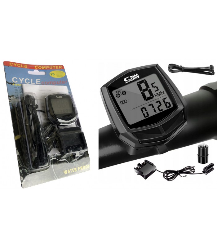 Licznik rowerowy z LCD wodoodporny prędkościomierz LR18664
