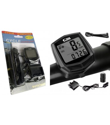 Licznik rowerowy z LCD wodoodporny prędkościomierz LR18664