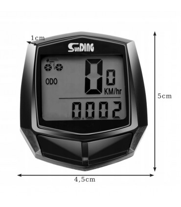 Licznik rowerowy z LCD wodoodporny prędkościomierz LR18664