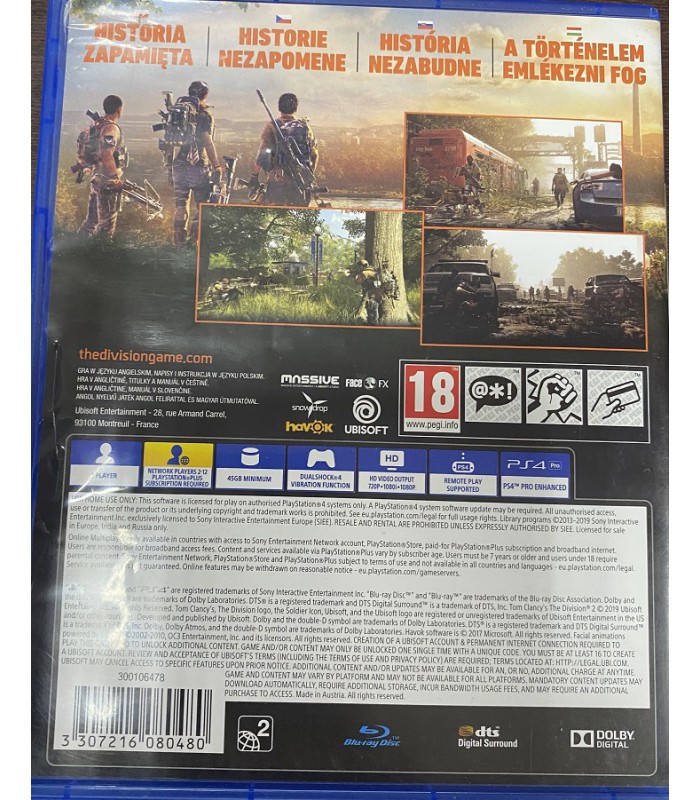 Tom Clancys The Division 2 PL PS4