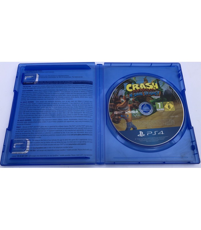 Crash Bandicoot N.Sane Trilogy PS4 okładka EU PL US