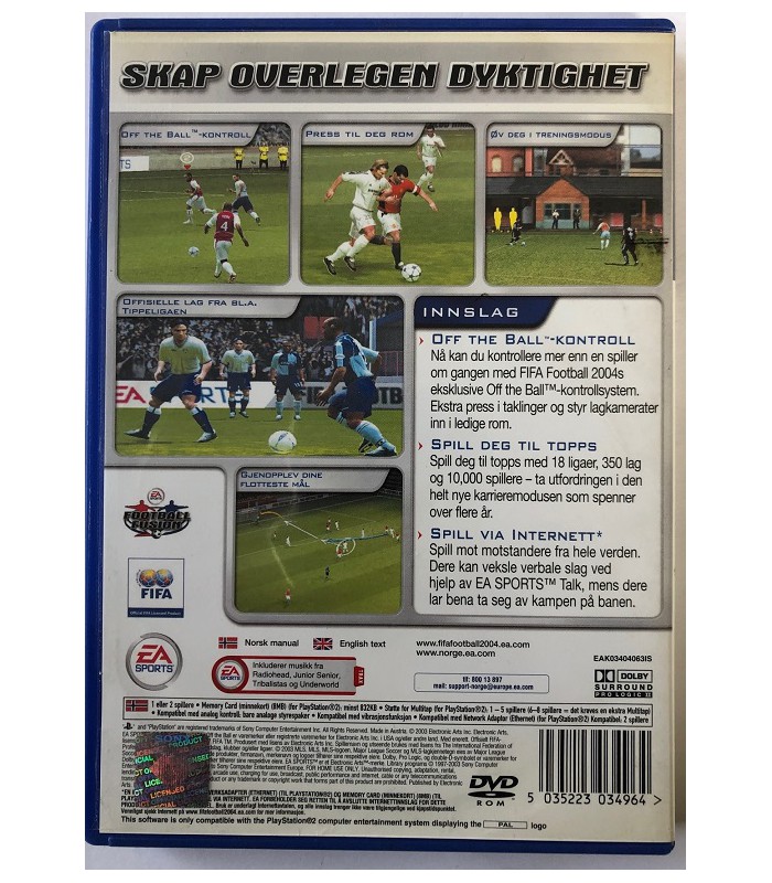 FIFA Football 2004 PS2