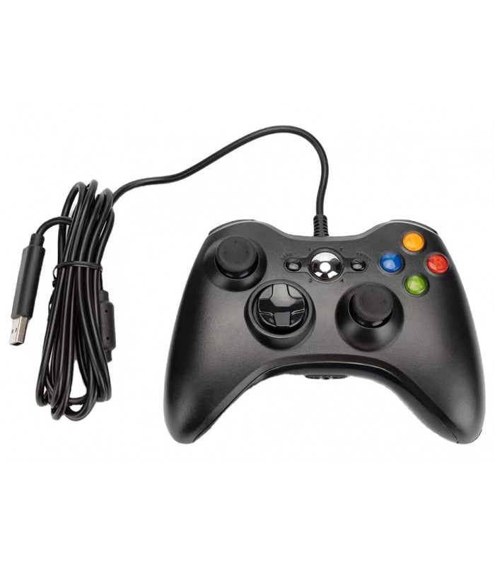 Pad PC XBOX 360 przewodowy kontroler USB czarny