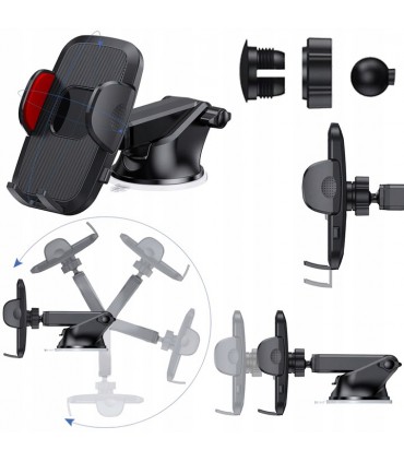 Uchwyt do Telefonu na Szybę Kokpit w Samochodzie