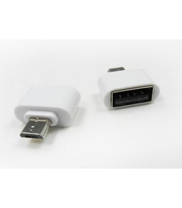 Adapter micro USB na OTG Host USB biały