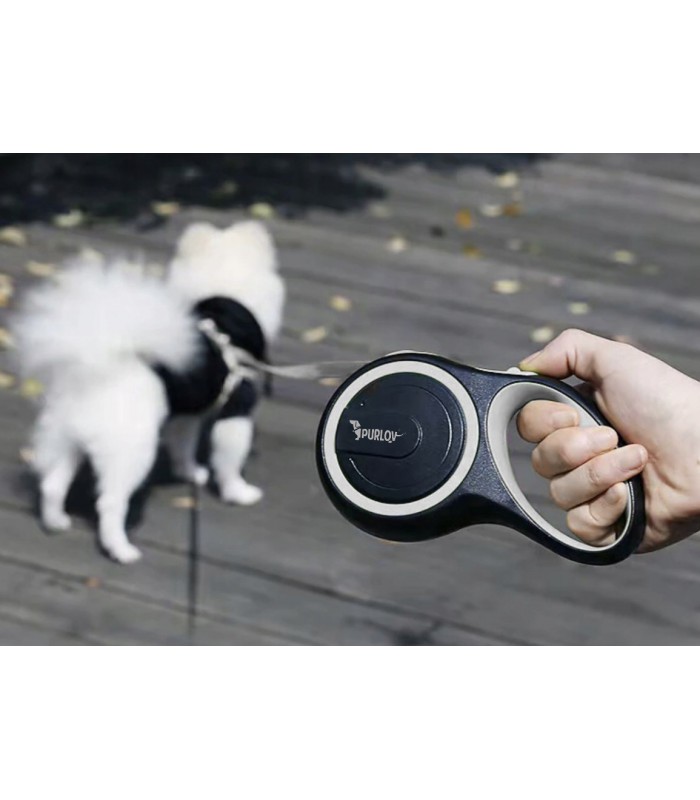 Smycz dla Psa do 15kg Taśma 5m z blokadą