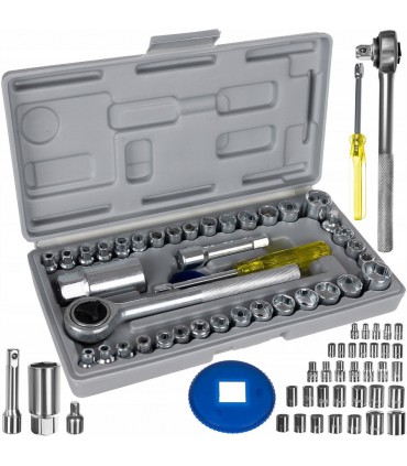 Zestaw Kluczy Narzędzia Klucze Nasadowe w Walizce 