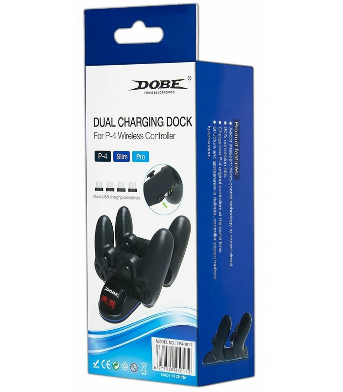 Ładowarka Stacja dokująca 2 Pady PS4 + 4 Adaptery
