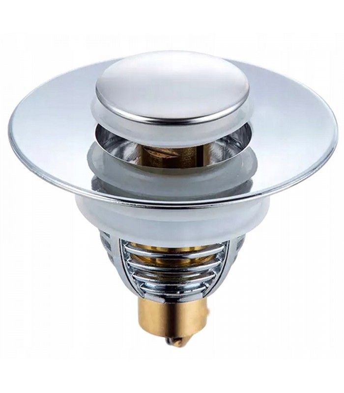 Stalowy Korek do umywalki prysznica klik-klak 62mm