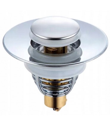 Stalowy Korek do umywalki prysznica klik-klak 62mm