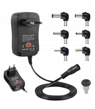 Zasilacz uniwersalny 30W 3V do 12V DC 1.2A