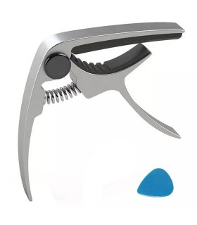 Solidny Kapodaster Metalowy do Gitary + Kostka gitarowa