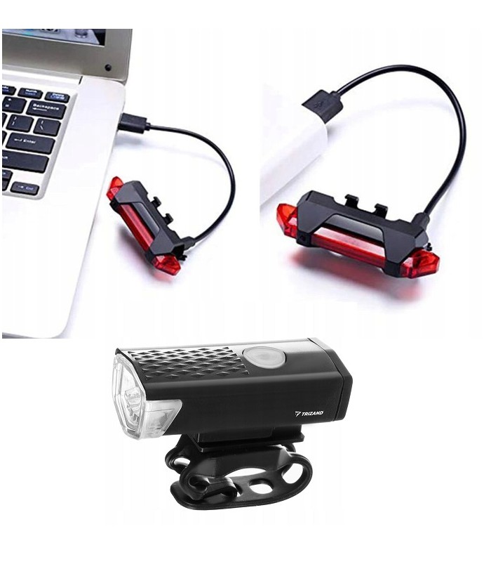 Lampka rowerowa LED Oświetlenie rower Przód Tył 