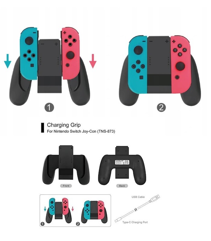 Stacja dokująca Uchwyt 2x Joy-Con N Switch
