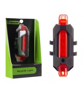 Mocna Lampka LED USB Rower Tylna Czerwona