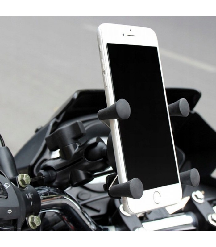 Uchwyt motocyklowy na telefon z USB 5V 12V