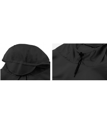 Peleryna Płaszcz przeciwdeszczowy Ponczo Czarne