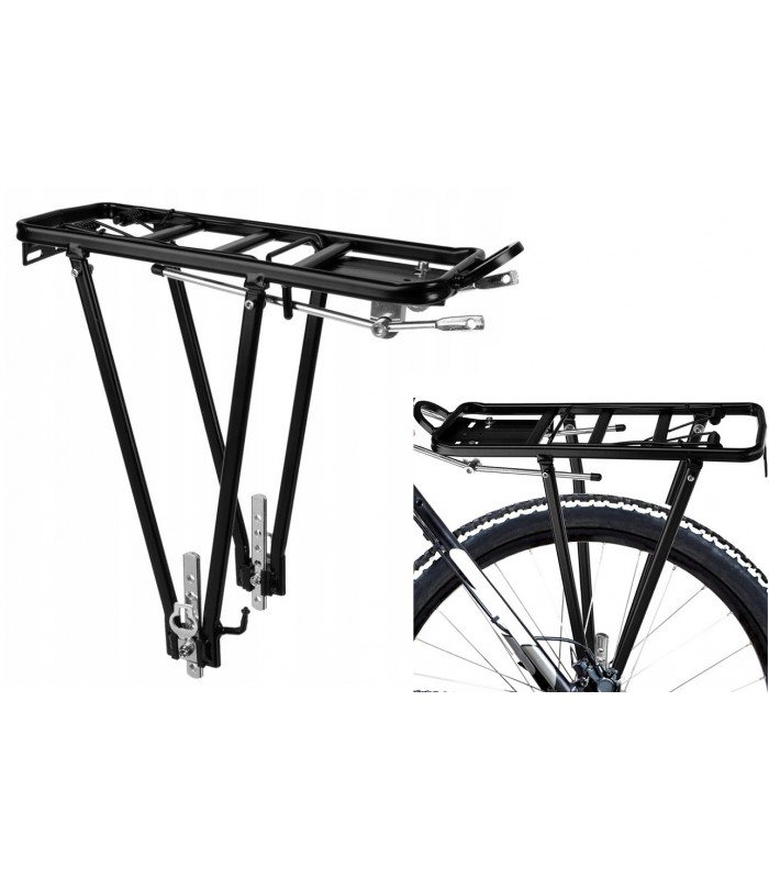 Mocny Bagażnik rowerowy aluminiowy Uniwersalny XXL