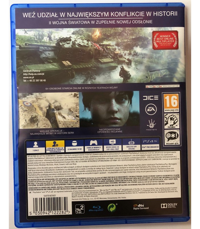 Battlefield V 5 PS4 PL