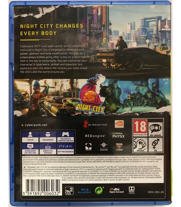 CyberPunk 2077 PS4 PL używana