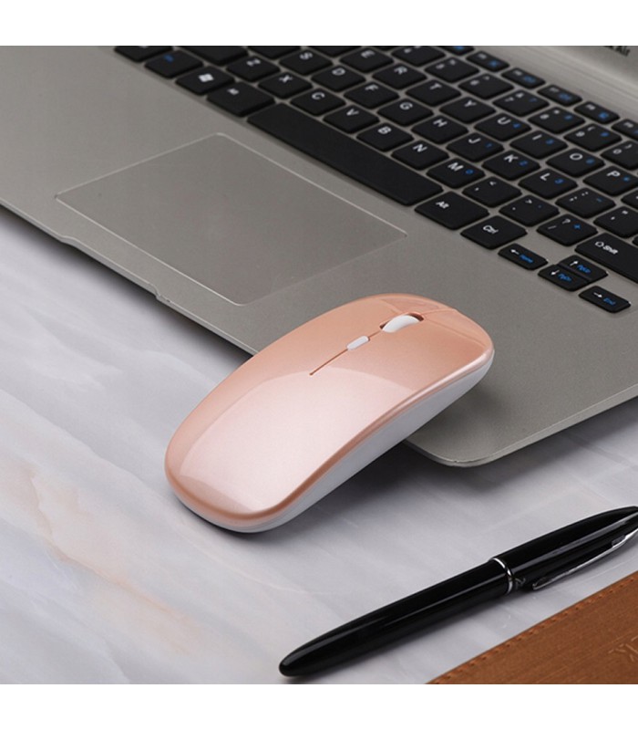 Bezprzewodowa Mysz bez baterii Piękna Rose Gold