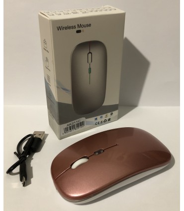 Bezprzewodowa Mysz bez baterii Piękna Rose Gold