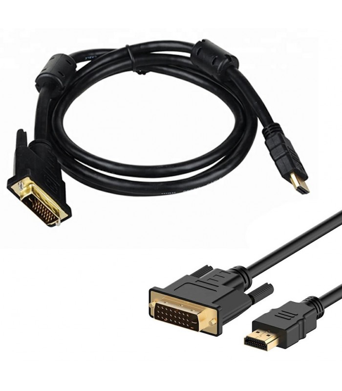 Kabel HDMI DVI Full HD Gold DVI-HDMI 2m