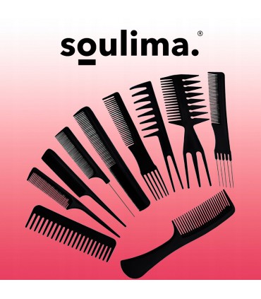 Grzebienie fryzjerskie Profesjonalny Zestaw 10szt