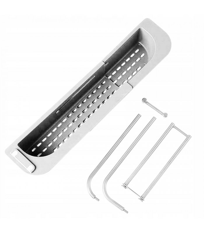 Organizer na zlew pojemnik koszyk ociekacz biały