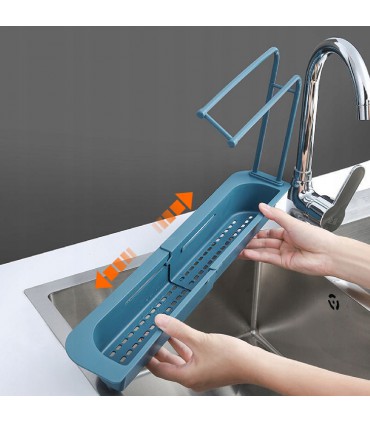 Organizer na zlew pojemnik koszyk ociekacz biały