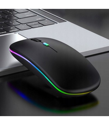 Mysz bezprzewodowa Slim Optyczna Led bez baterii