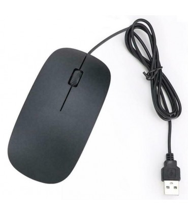 Mysz przewodowa PC Myszka optyczna Slim Czarna AK278A