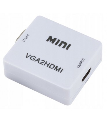 Konwerter obrazu z VGA do HDMI Audio FULL HD