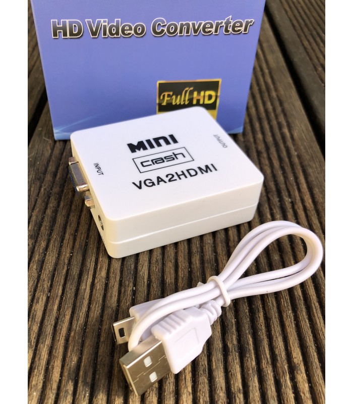 Konwerter obrazu z VGA do HDMI Audio FULL HD