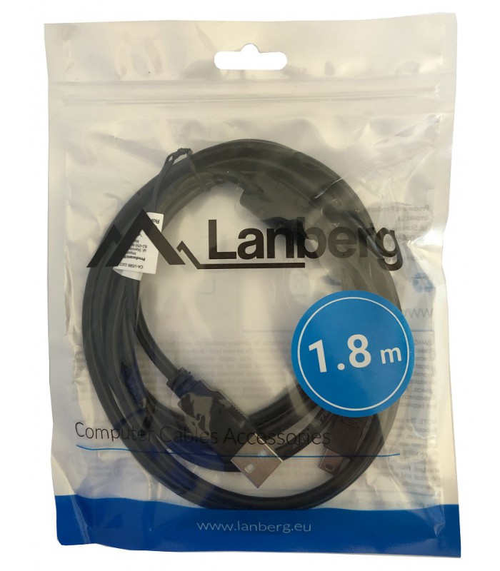 Kabel MiniUSB mini USB Pad PS3 1,8m Lanberg