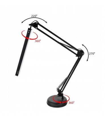 Lampa Kreślarska 2w1 biurkowa szkolna 5,6W na USB Lampka jasne światło