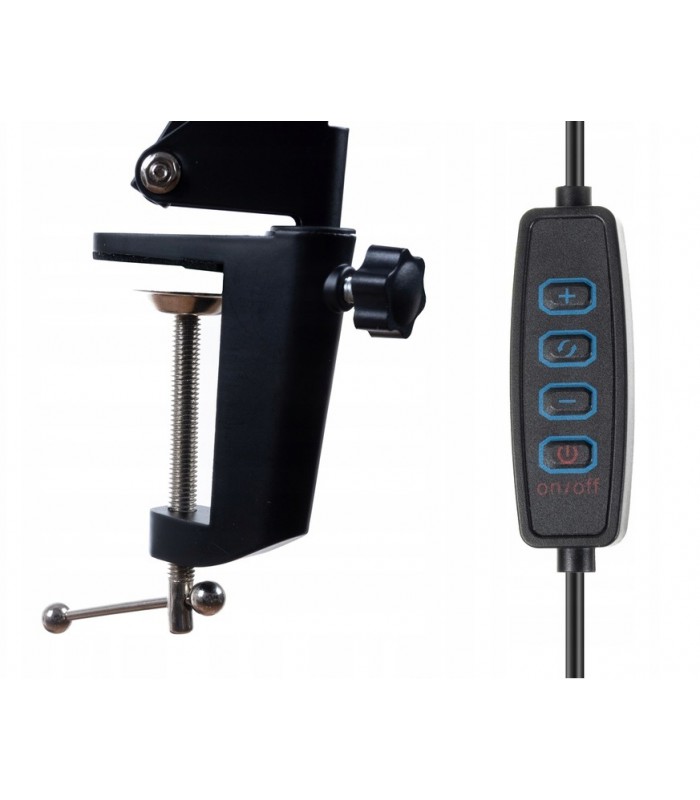 Lampa Kreślarska 2w1 biurkowa szkolna 5,6W na USB Lampka jasne światło