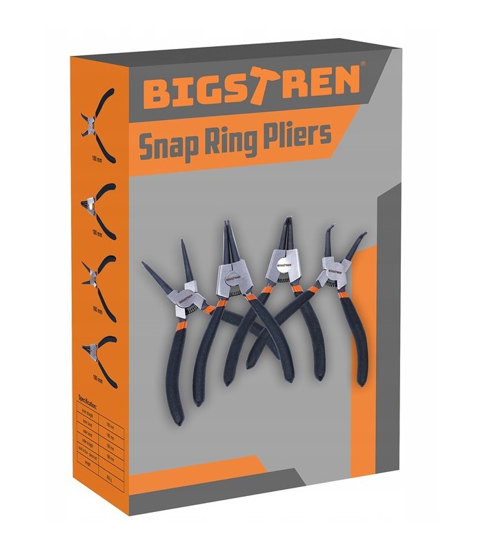 Zestaw 4 Szczypiec do Pierścieni Segera Zacisków Szczypce 4 szt.