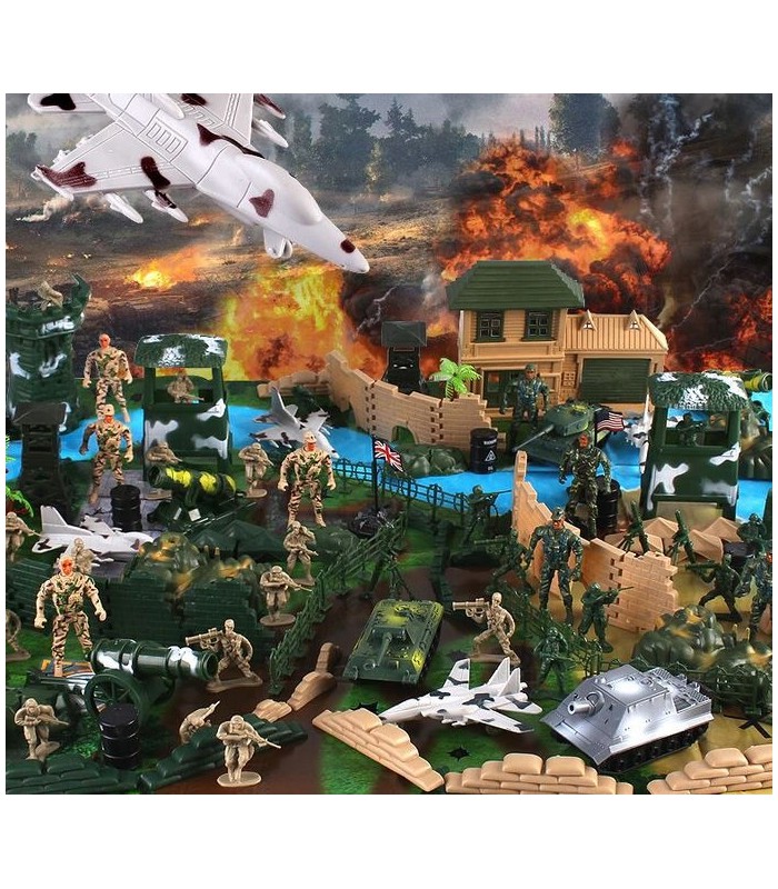 Baza Wojskowa Armia Żołnierzyki Duży Zestaw 300el.