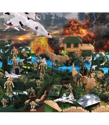 Baza Wojskowa Armia Żołnierzyki Duży Zestaw 300el.