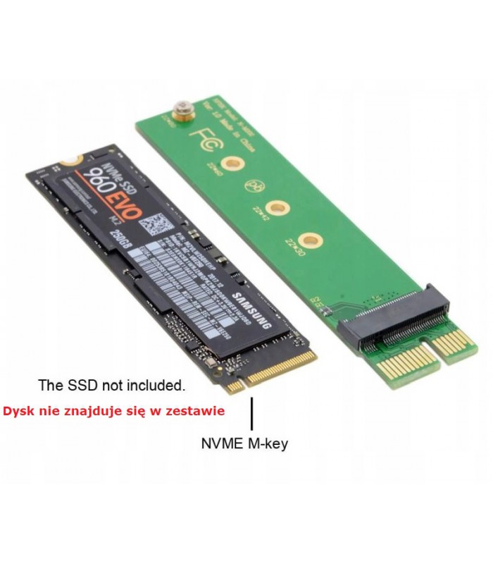 Adapter na dysk M.2 NVMe Key M PCI-E SSD - AK249B