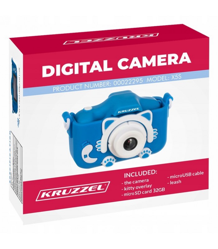 Aparat HD cyfrowy dla Dzieci  + Karta 32gb Blue 