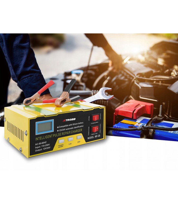 Prostownik do akumulatora 10A samochodowy 12V 24V