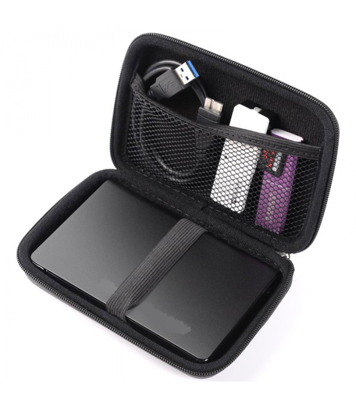 Pokrowiec mocne Etui na Dysk 2,5 Nawigacja czarny